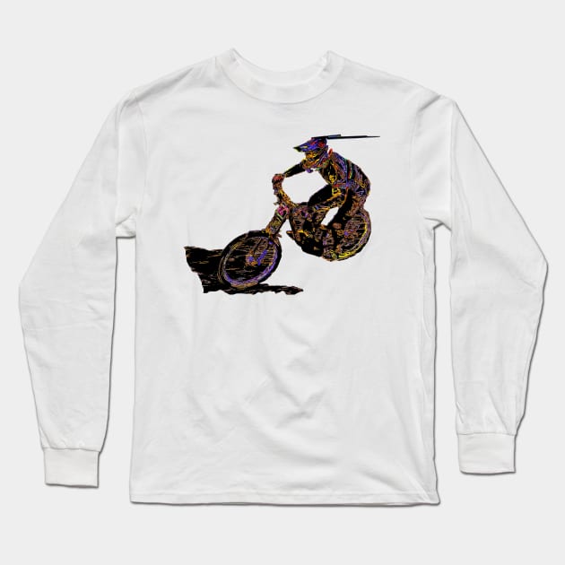 mtb Long Sleeve T-Shirt by rickylabellevie